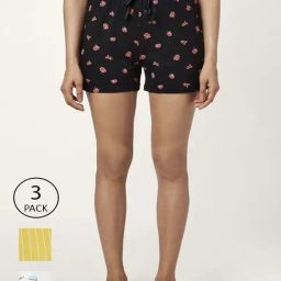 Dreamz by Pantaloons Black White Cotton Printed Shorts-image-41