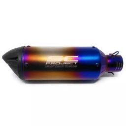 RA Accessories Blue SC Project Mini3 Silencer Exhaust for Bajaj Discover 100 5G-image-118