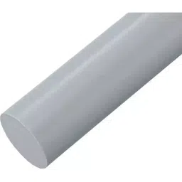 AS ONE 50 Φmm Dia 495 mm Length PVC Round Resin Bar Gray, PVC-50-495-image-87