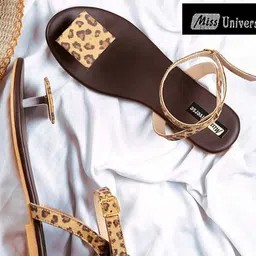 Miss Universe Women Printed Synthetic Casual One Toe Flats-35