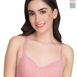 Liigne Pack Of 2 Full Coverage Lightly Padded Everyday Bras With All Day Comfort-17