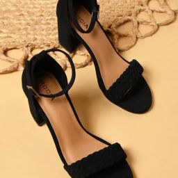 Rocia by Regal Women's Black Ankle Strap Sandals-picture-22