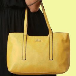 Lavie Yellow Solid Medium Handbag-picture-32