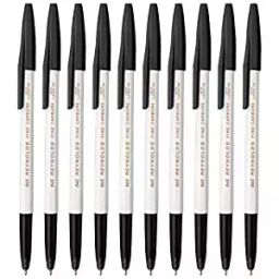 Reynolds 045 Fine Carbure Black Ballpen, Pack of 10-image-29
