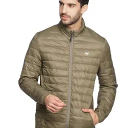 Wildcraft Olive Green Regular Fit Quilted Jacket-image-20