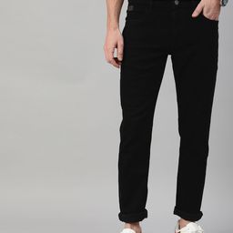 WROGN Men Black Slim Fit Mid-Rise Clean Look Stretchable Jeans-image-45