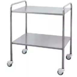RM Social Two Full SS Shelves Instrument Trolley 30×18×32 Inch, RM041-29
