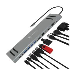 Portronics POR-1763 Mport 13C 13 -in-1 Type C USB Hub Docking Station (Grey)-image-26