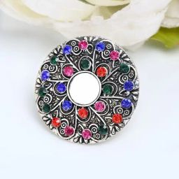 YouBella Party Wear Silver-Plated Multi Cocktail Rings-image-94