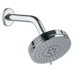 ProHome Rain Flow Arm Shower Overhead Shape Chrome Finish Silver Wall Mount, PH-OHS-NEO-03-20