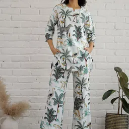 FLAVIA CREATION Printed Pure Cotton Top With Trouser-picture-26