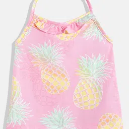 THE CHILDREN'S PLACE Teen Girls Print Halter Neck Ruffled Cotton Top-picture-2