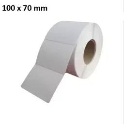 AVIR 100x70 mm Self Adhesive Rectangular Shape White Barcode Chromo Paper Label Sticker, SS7 (Pack of 5) image 2
