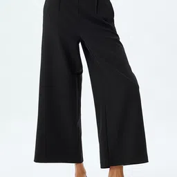 Koton Women High-Rise Trousers-image-34