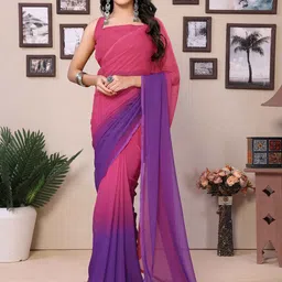 Rhey Ombre Pure Georgette Ready to Wear Saree-picture-10