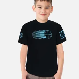 Gini & Jony Kids Black Printed T-Shirt-picture-23