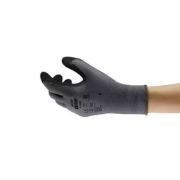 Ansell Edge 48-920 Black Polyester Oil Resistant Work Gloves Size 8 Nitrile Coating, 48920080-picture-11