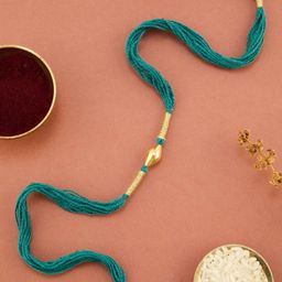 Fabindia Teal Silver Rakhi-image-20