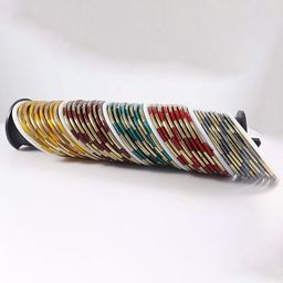 ZULKA Set Of 30 Glass Sleek & Glossy Finish Bangles-image-56
