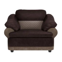 Godrej Interio Jinerio Nx Dark Brown Pinewood 1 Seater Sofa-19