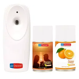 Airdscent Automatic Air Freshener & Refill With Romance & Orange Fragrance 250 ml Each (Pack of 3)-picture-22