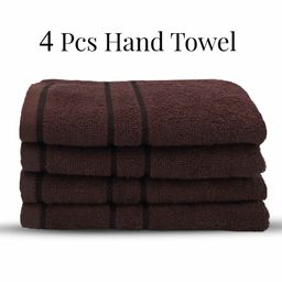 Sassoon Melrose 380 GSM Cotton Hand Towel Set of 4 - Brown-image-32