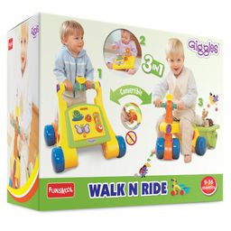 Giggles Manual Push 3 In 1 Walk Ride Sit & Play Ride On - Mutlicolour-45
