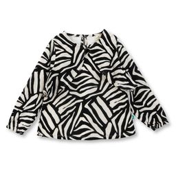 JusCubs Corduroy Full Sleeves Abstract Printed Top - Black-picture-20