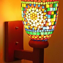 SOMIL Multi Glass Cylinder Printed Wall Lamps-image-72