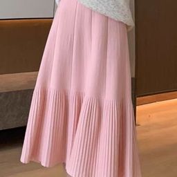 StyleCast Gathered or Pleated Flared Midi Skirt-picture-18