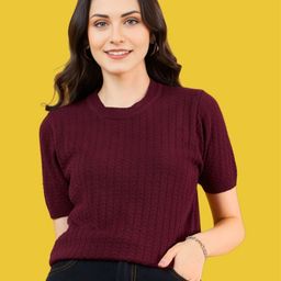 Chemistry Self Design Round Neck Cotton T-shirt-picture-15