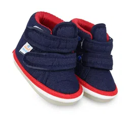 Neska Moda 15 To 18 Months Baby Casual Musical Sound Shoes/ Booties (Toe to Heel Length - 14 cm, Navy Blue)-12