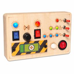 Clapstore Toys Busy Board Spark Switch & Toggle Play Combo, LED Sensory Montessori Toys for Kids (V1/V6) image 5