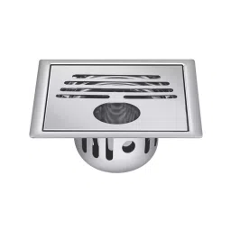 Sanjay Chilly Square Classic Gypsy Golden Floor Drainer with Cockroach Trap and Pipe Hole Silver 153 x 153 mm, ‎SCCT-SCG-GS-153-image-71