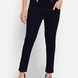 Angelfab Navy Cotton Skinny Fit High Rise Jeans-picture-48