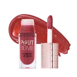 Makeup Revolution London Pout Bomb Plumping Lip Gloss - 4.6 ml - Wild Mauve Pink-25