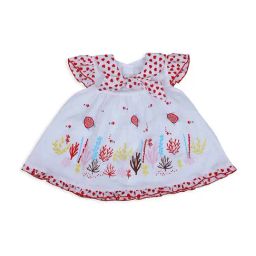 Baby Moo Kids White & Red Cotton Printed Frock Dress-image-15
