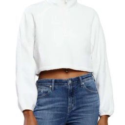 Calvin Klein Jeans White Self Regular Fit Sweatshirt-picture-28