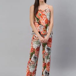 Cation Multicolor Printed Top With Pyjamas-picture-8