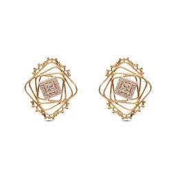 C.Krishniah Chetty 18k Gold & Diamond with Gemstones Stud Earrings for Women-34