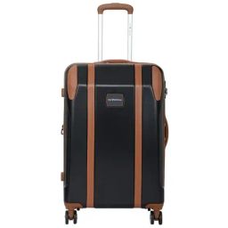 The Vertical Griffin Black & Tan Solid Hard Medium Trolley Bag - 69.5 cm-picture-27