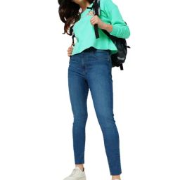 Only Sea Green Cotton Graphic Print Sweatshirt-image-73