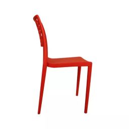Diya 450 mm Polypropylene Red Spring Chair Armless Cafeteria Chair DC- 05-image-41