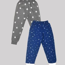 BAESD Kids Pack Of 2 Printed Cotton Mid-Rise Joggers-57