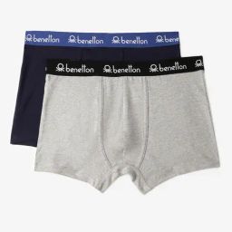 United Colors of Benetton Multi Regular Fit Trunks - Pack of 2-image-12