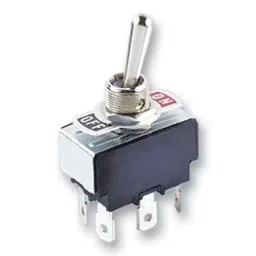 MULTICOMP PRO Toggle Switches SWITCH, TOGGLE, DPDT, 15A, 125VAC, MCR13-28E-07-16