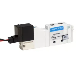 Janatics 5 Port 2 Position M5 DC Solenoid Pilot Operated Spring Return Valve 24 V, DS253SR70-W2-5