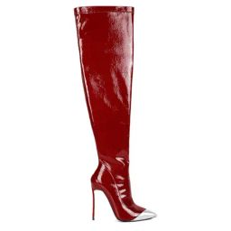 London Rag Women's Burgundy Stiletto Booties-image-29