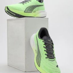 Puma Men's Deviate NITRO 2 Green Running Shoes-0
