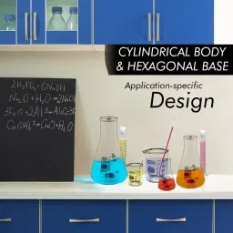 Glassco GC-138.522.05A Measuring Cylinder with Hexagonal Base Class B 250 ml (Pack of 2 Pcs) image 3